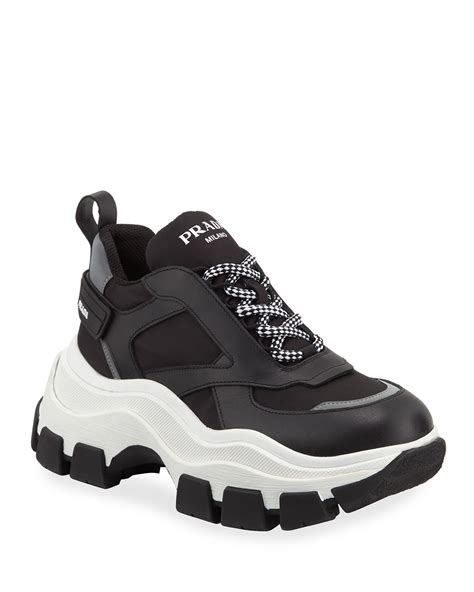 prada rubber chunky trainers